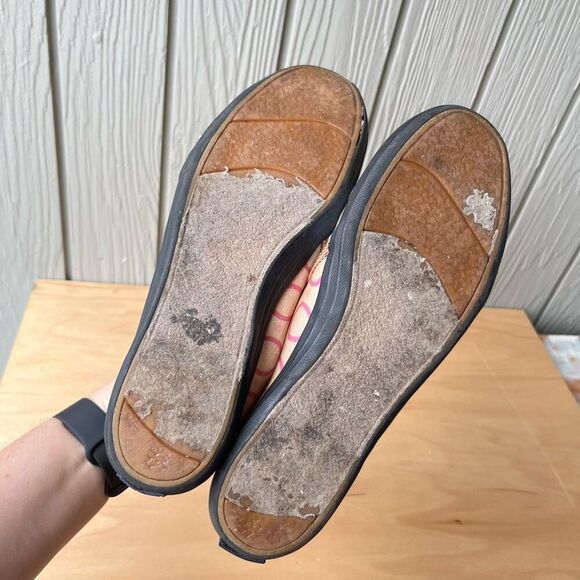 Keds Custom Peace Sign Slip-On Shoes Size 8.5 Colorful Canvas Retro Y2K Style - Picture 12 of 14